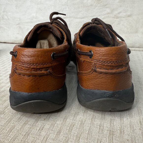 Rockport Works Mens Leather Boat Shoes Size 11.5M Brown - Picture 3 of 8